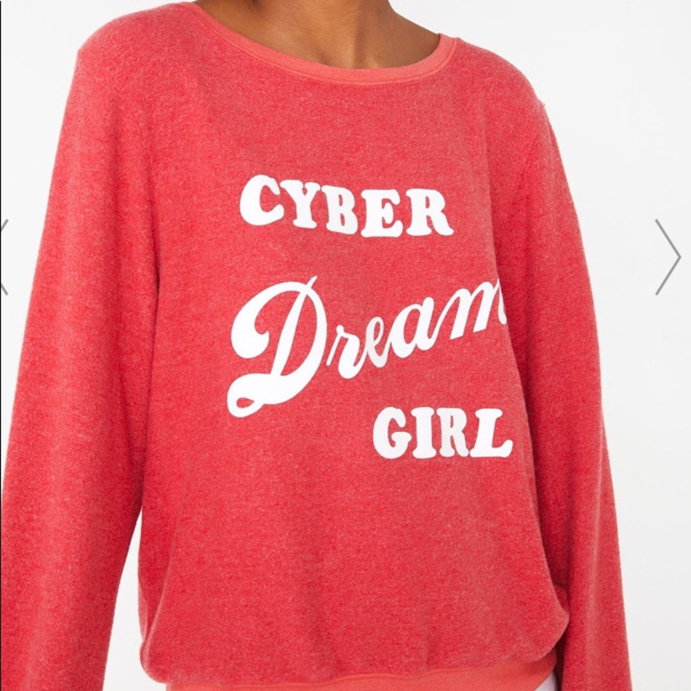 NWT WILDFOX cyber dream girl baggy shirt sz xs